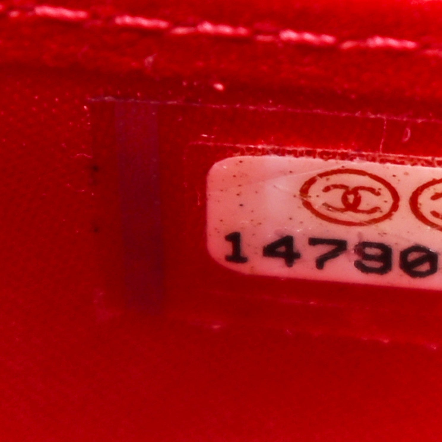 Chanel Patent Camellia Embossed Yen Wallet Red 7 of 8