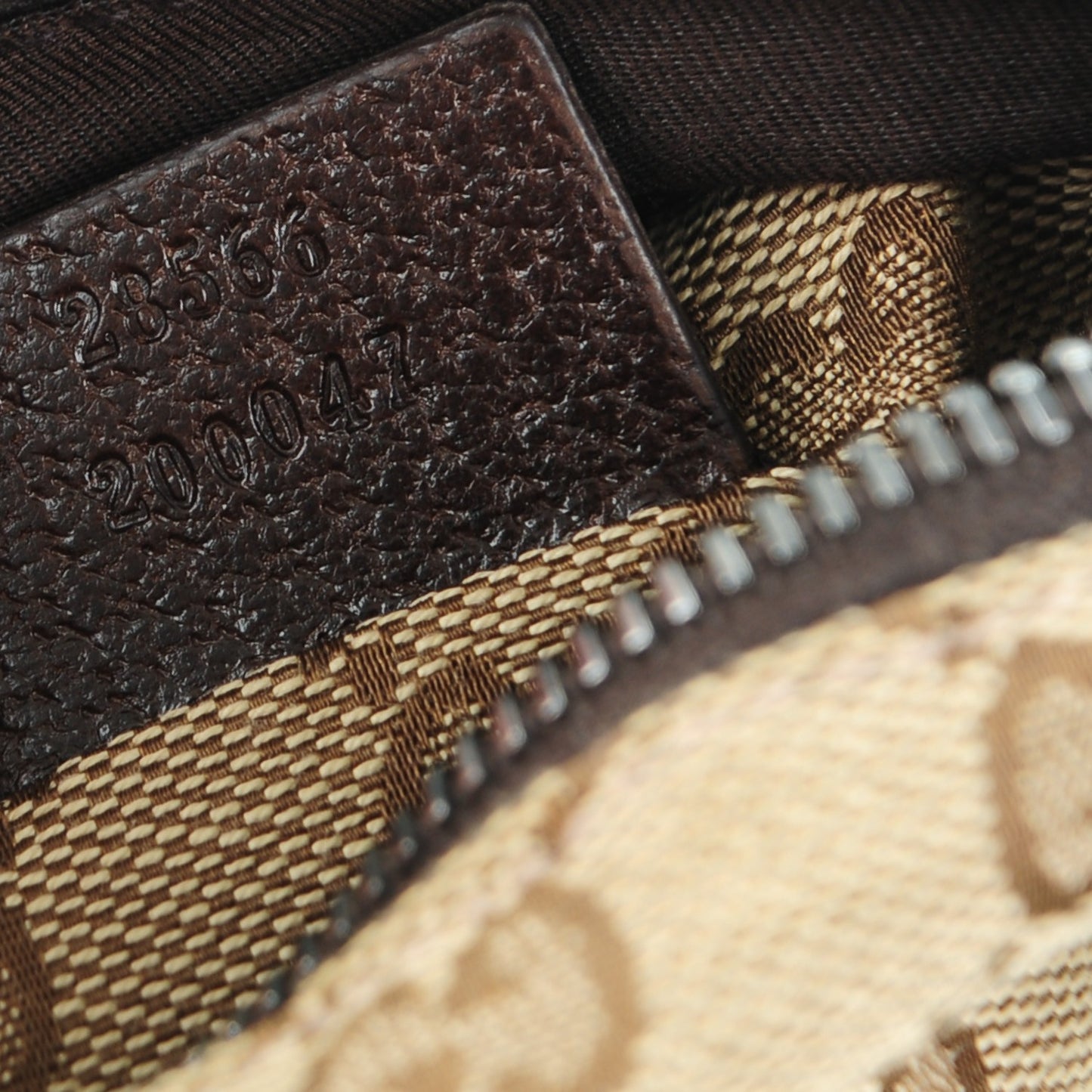 GG Monogram Double Pocket Belt Bag Dark Brown