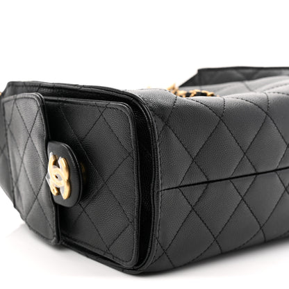 Chanel Caviar Quilted Mini Chanel 25 Handbag Black 9 of 11