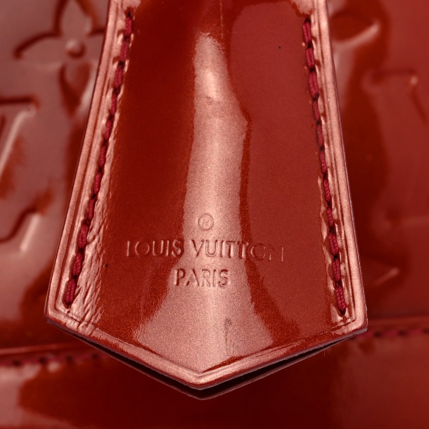 Louis Vuitton Vernis Alma BB Cherry 10 of 10