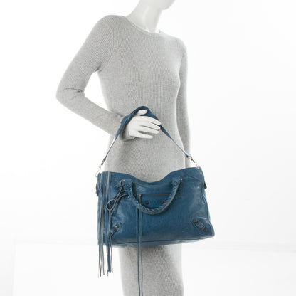 Balenciaga Agneau Classic Hardware City Bleu Cobalt Bleu Electric 2 of 11