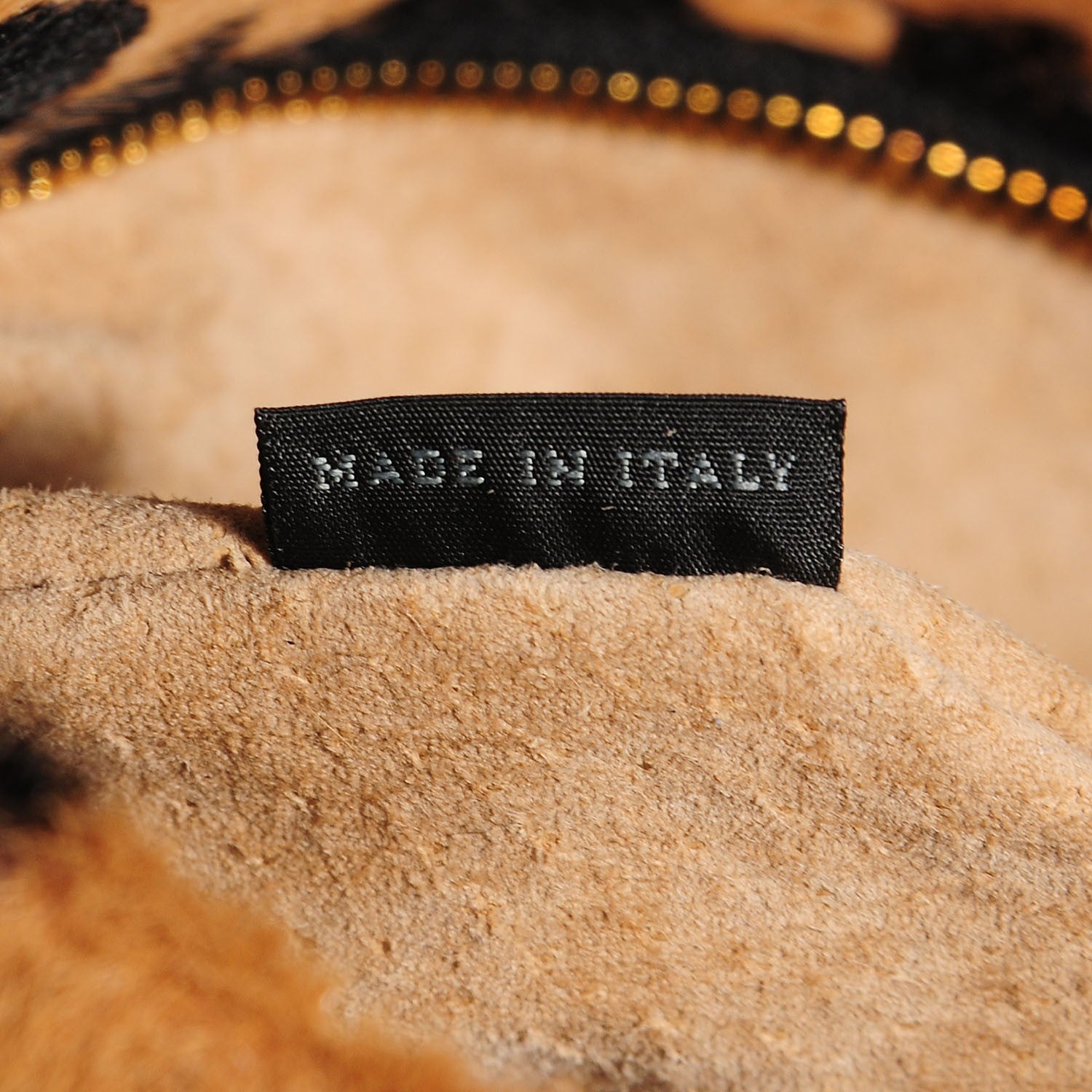 Prada Calf Hair Leopard Print Clutch Miele 8 of 10