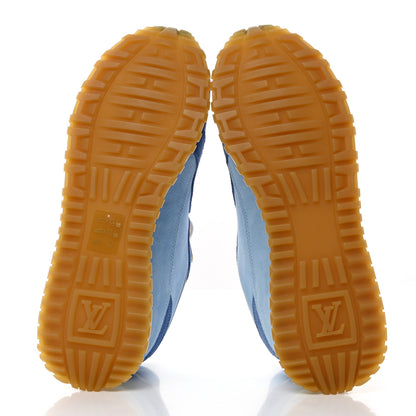 Louis Vuitton Suede Run Away Sneakers 37 Blue 5 of 8