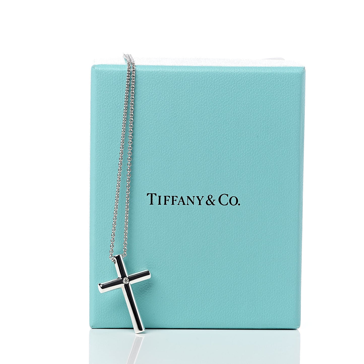 Sterling Silver Diamond Cross Pendant Necklace