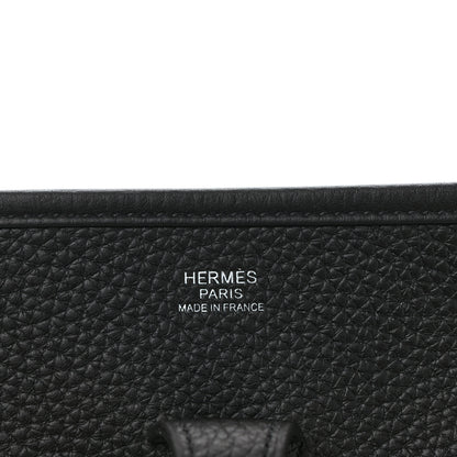 Hermes Taurillon Clemence Evelyne III PM Black 6 of 9
