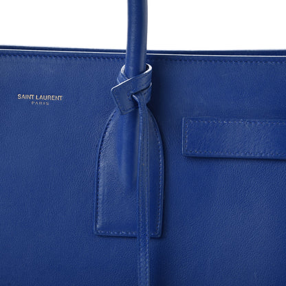 Saint Laurent Calfskin Small Sac De Jour Blue Majorelle 9 of 18