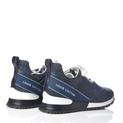 Louis Vuitton Denim Monogram Run Away Sneakers 38 Blue 4 of 7
