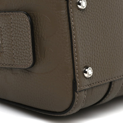 Gucci Piuma Calfskin Jumbo GG Embossed Mini Duffle Bag Good Taupe 8 of 9