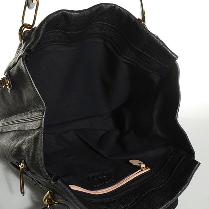 Chloe Calfskin Medium Paraty Tote Black 5 of 10