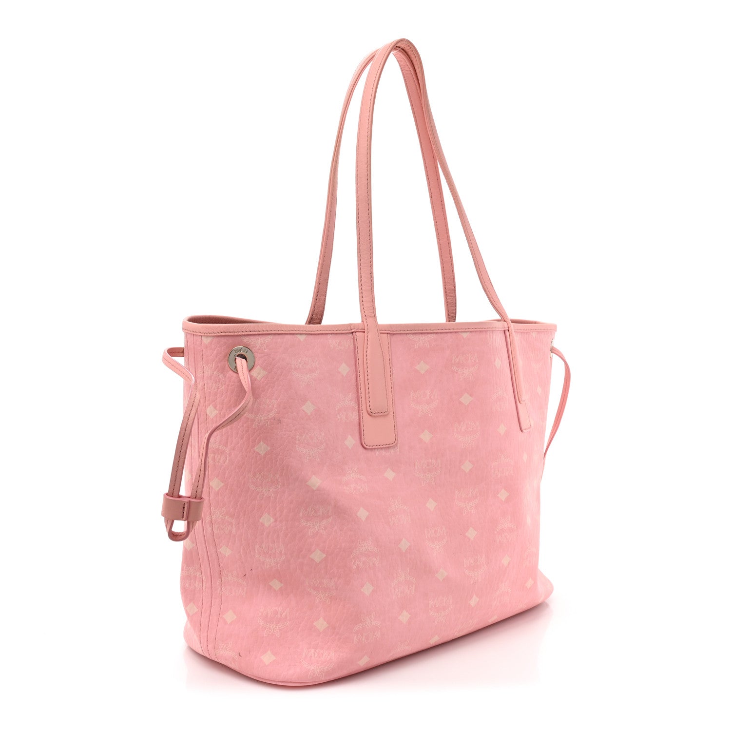 MCM Visetos Medium Liz Reversible Shopper Tote Pink 4 of 29