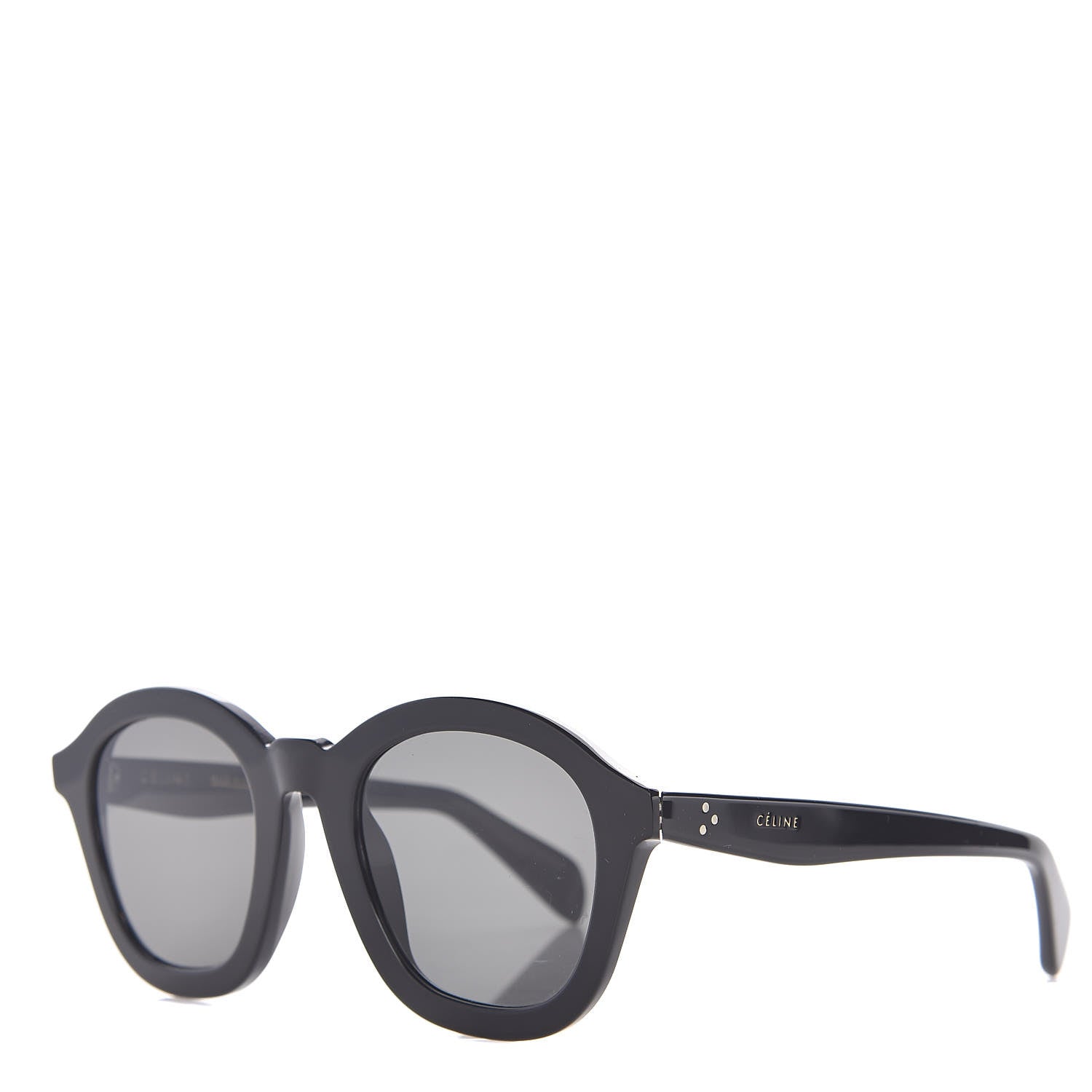 Celine Round Sunglasses CL 400171 Black 1 of 6