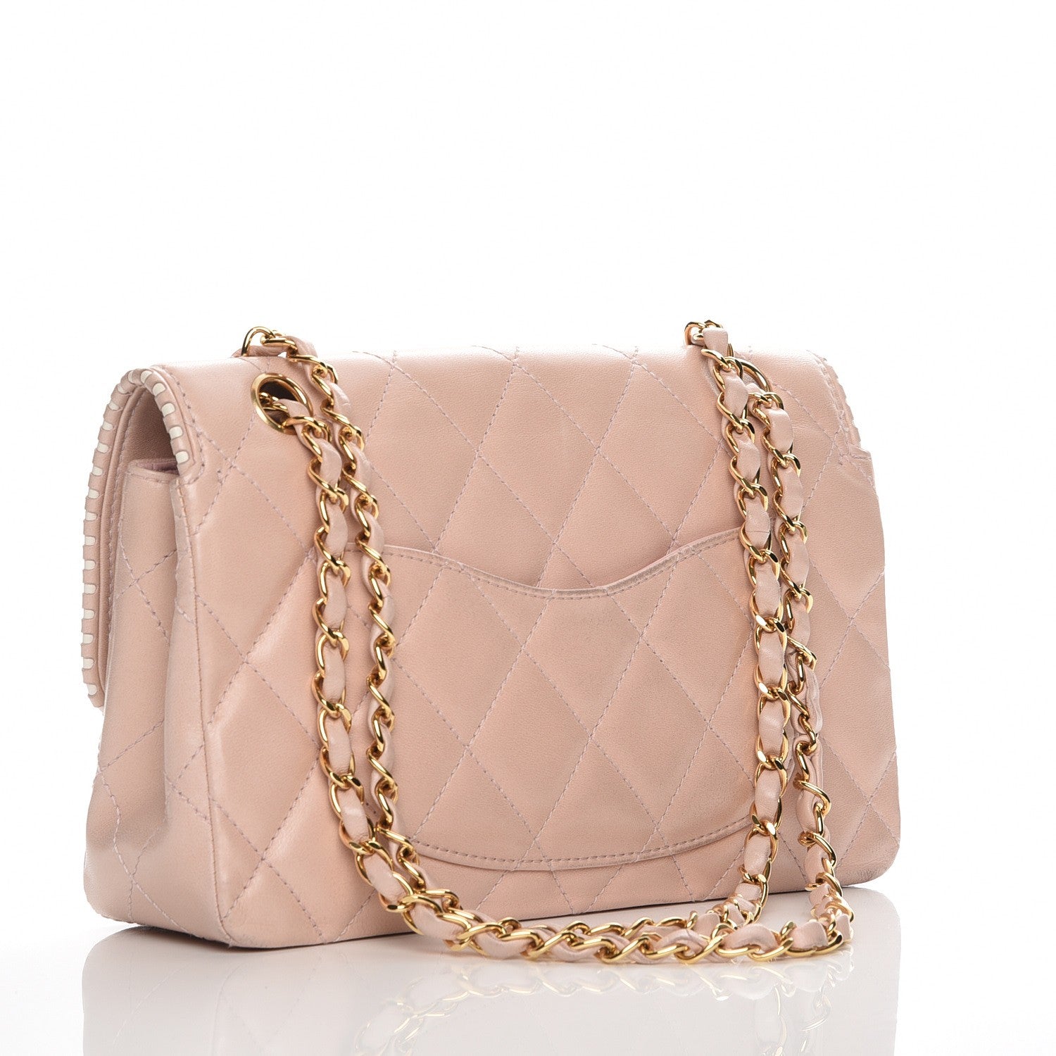 Chanel Lambskin Quilted Medium Single Flap Pink 3 of 8