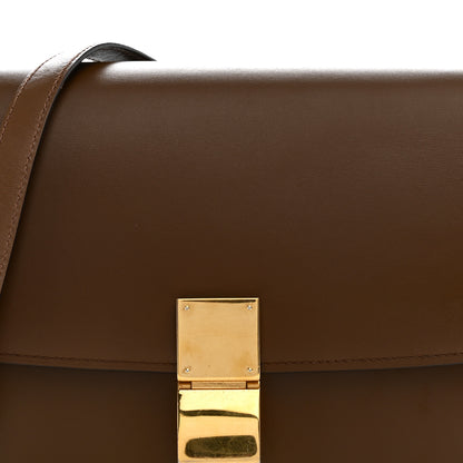 Celine Box Calfskin Medium Classic Box Flap Bag Camel 9 of 11