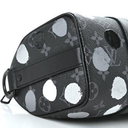 Louis Vuitton LV X YK Monogram Eclipse Keepall Bandouliere 25 Black Silver 7 of 8