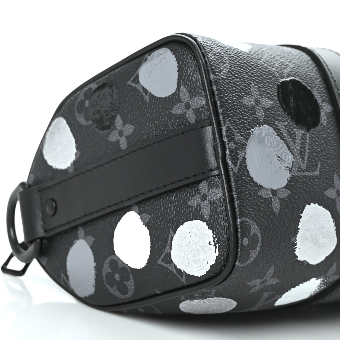 LV X YK Monogram Eclipse Keepall Bandouliere 25 Black Silver