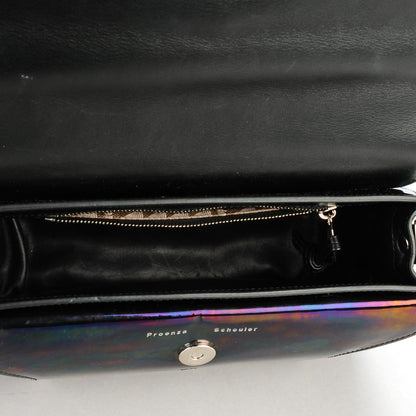 Proenza Schouler Holographic Patent Mini PS11 Classic Shoulder Bag Oil Slick 5 of 6