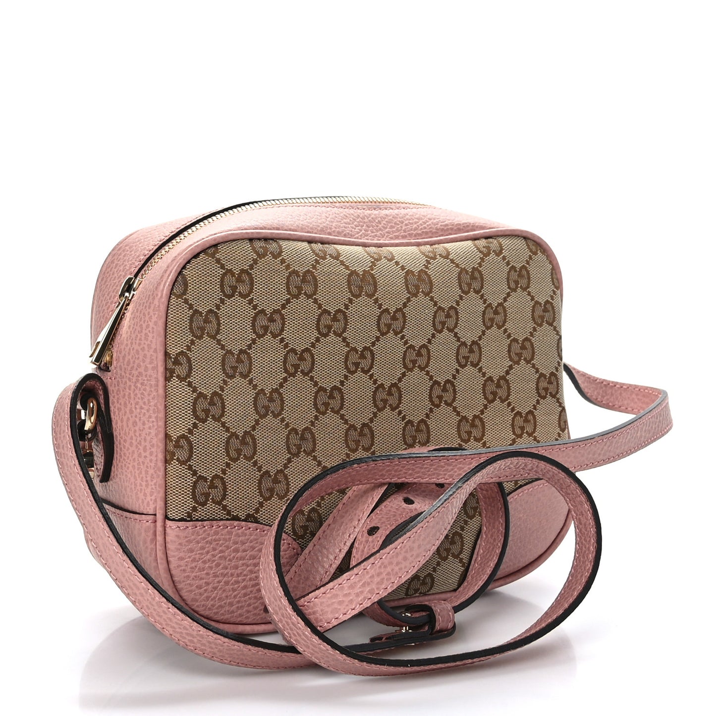 Monogram Mini Bree Messenger Bag Beige Soft Pink