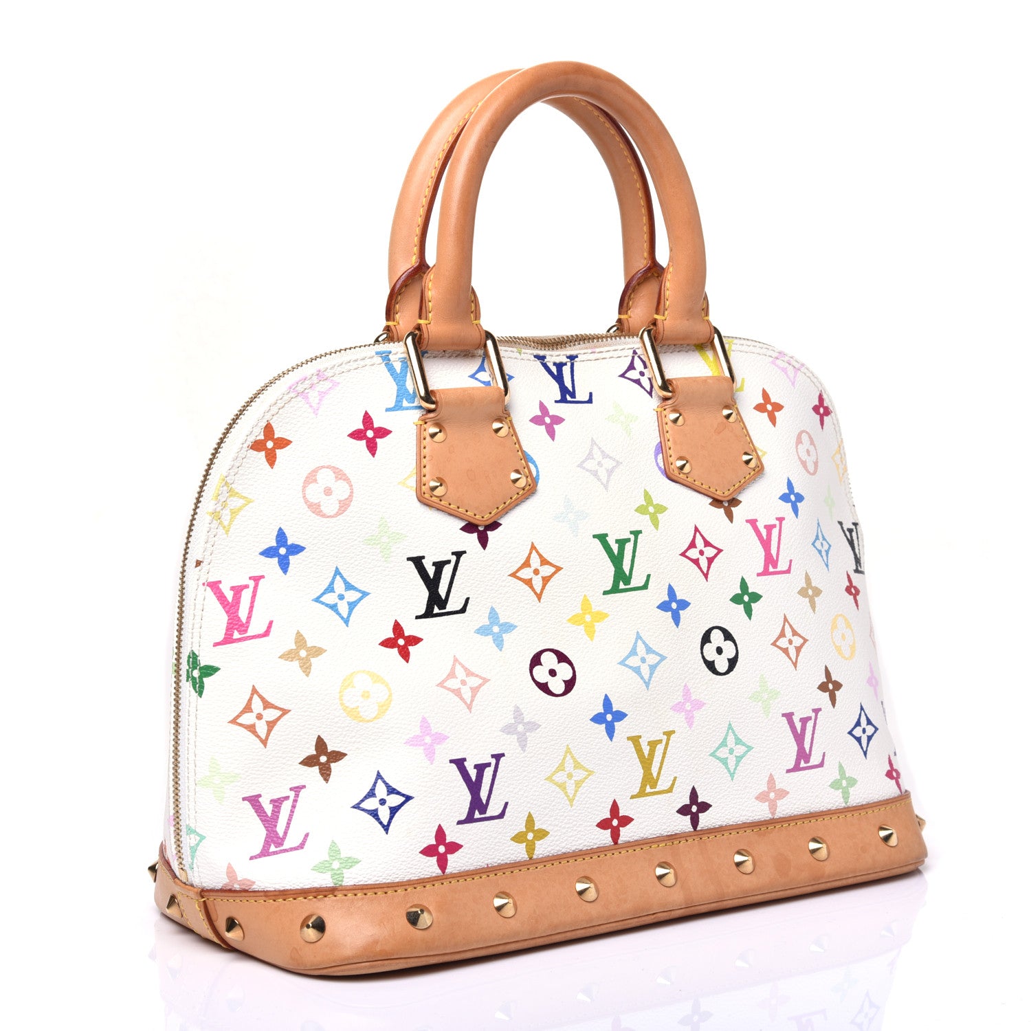 Louis Vuitton Monogram Multicolor Alma White 3 of 14
