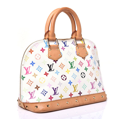 Louis Vuitton Monogram Multicolor Alma White 3 of 14