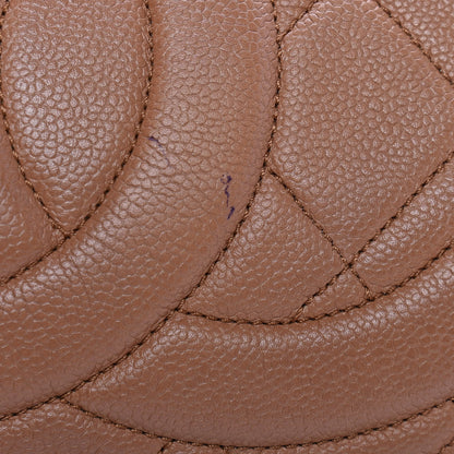 Chanel Caviar Quilted Expandable Zip Shoulder Bag Beige 43 of 43