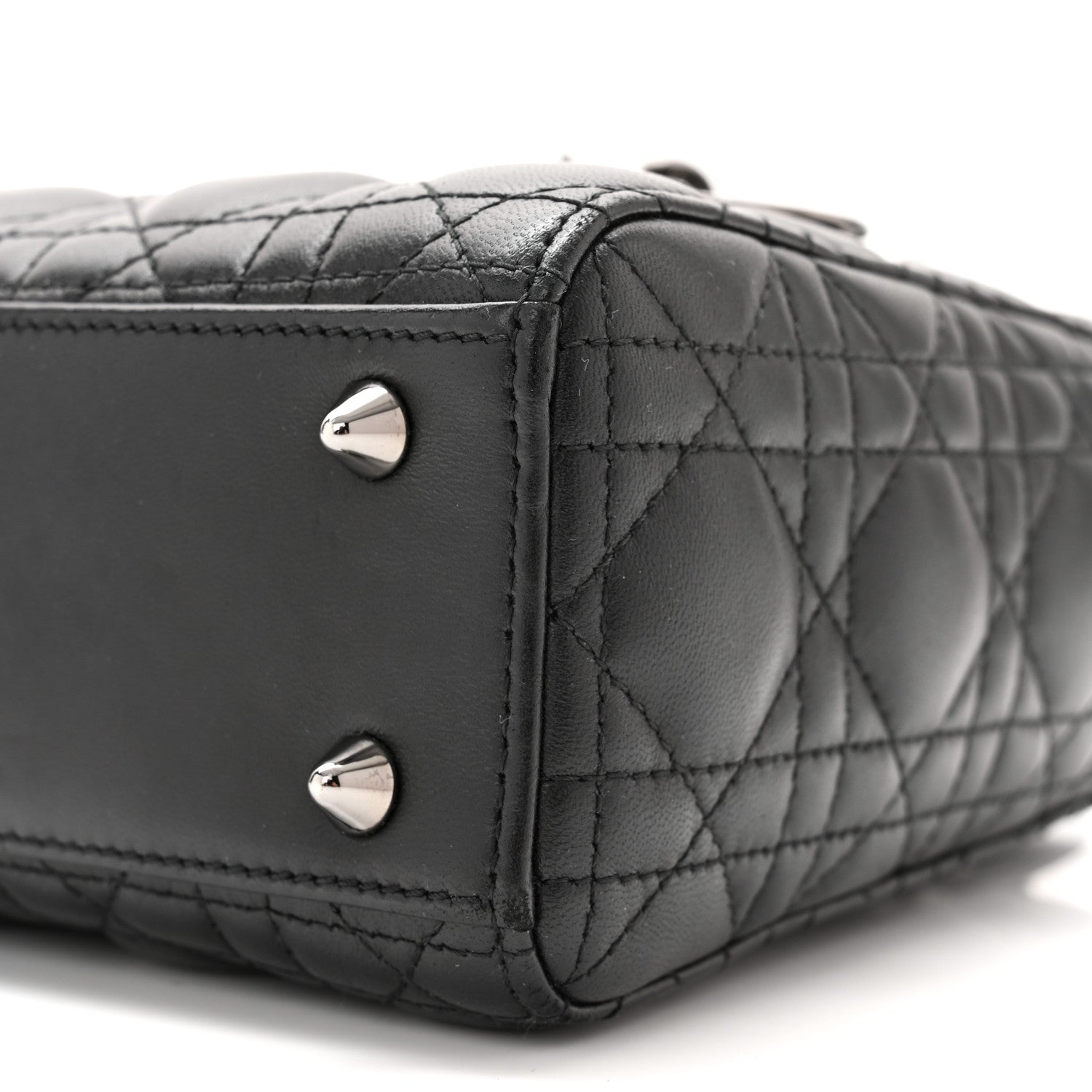 Christian Dior Lambskin Cannage Small My ABCDior Lady Dior Black 10 of 10