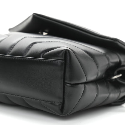 Saint Laurent Calfskin Y Quilted Monogram Toy Loulou Crossbody Bag Black 10 of 11