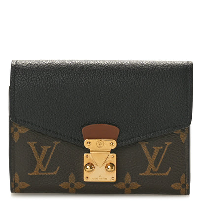 Louis Vuitton Monogram Pallas Compact Wallet NM Black 1 of 7