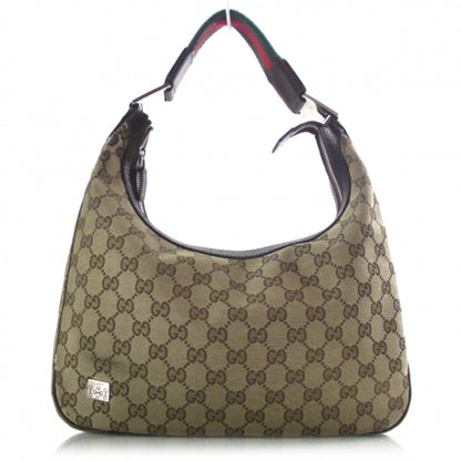 Gucci Canvas Monogram Hobo Ebony 1 of 12