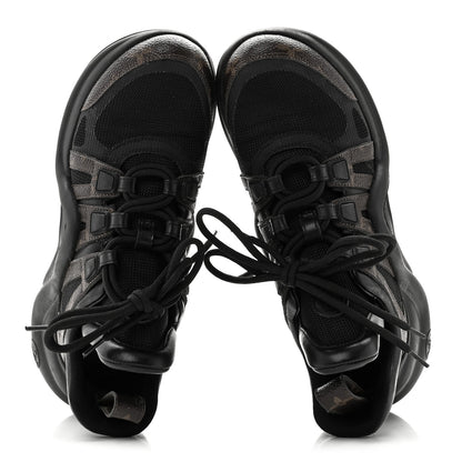 Louis Vuitton Calfskin Patent Monogram LV Archlight Sneakers 38 Black 5 of 8