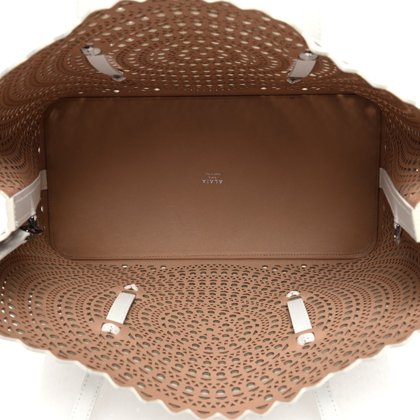 Calfskin Vienne Mina 32 Bag White