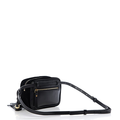 Saint Laurent Velour Matelasse Monogram Lou Belt Bag Black 2 of 8