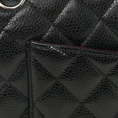 Chanel Caviar Quilted Medium Double Flap Black 12 of 13