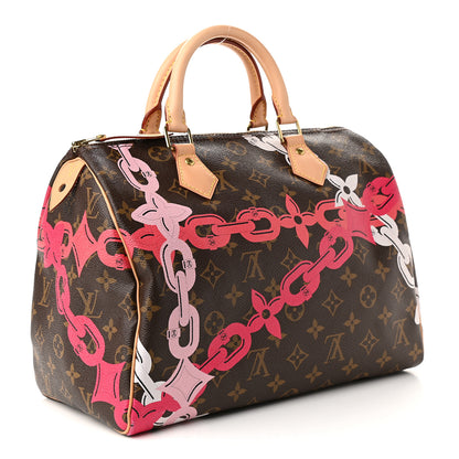 Louis Vuitton Monogram Bay Speedy 30 Rose Ballerine Poppy 3 of 9