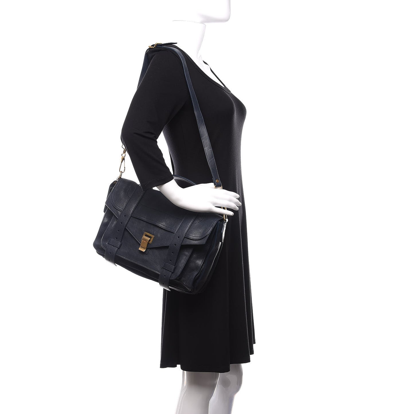 Lambskin Medium PS1 Satchel Midnight