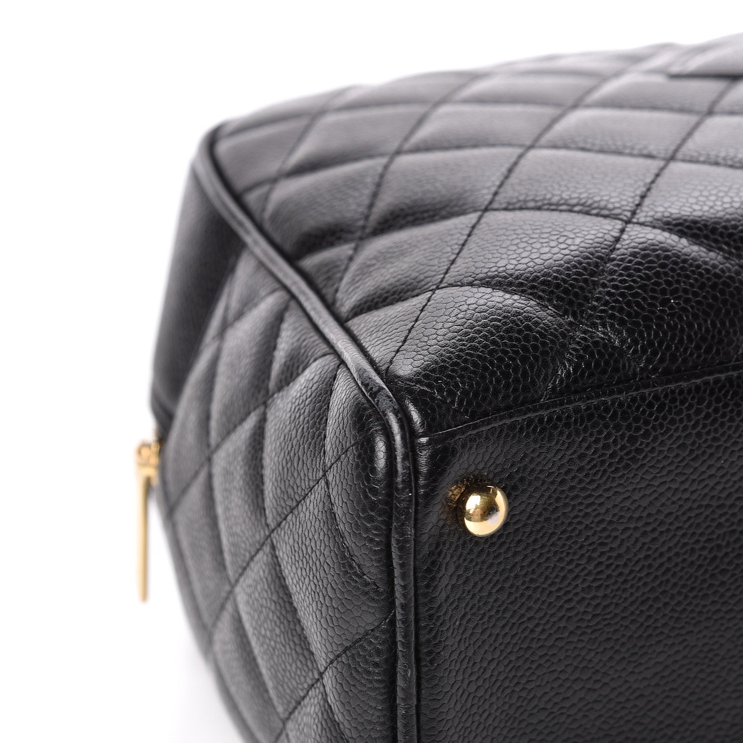 Chanel Caviar Quilted Large Bowler Black 10 of 14