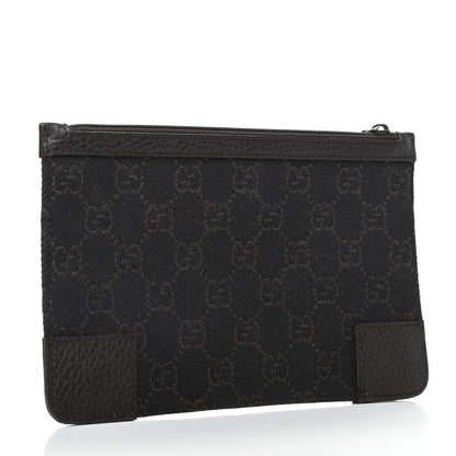 Gucci Monogram Zip Pouch Dark Brown 3 of 7