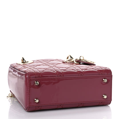 Christian Dior Patent Cannage Mini Lady Dior Pink 3 of 7