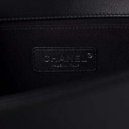 Chanel Calfskin Quilted Medium Boy Flap Black 8 of 10