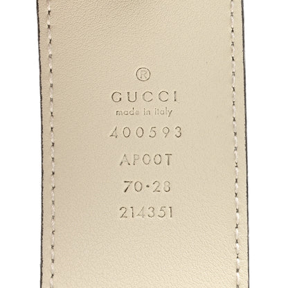 Gucci Calfskin Double G 40mm Belt 70 28 Mystic White 3 of 6