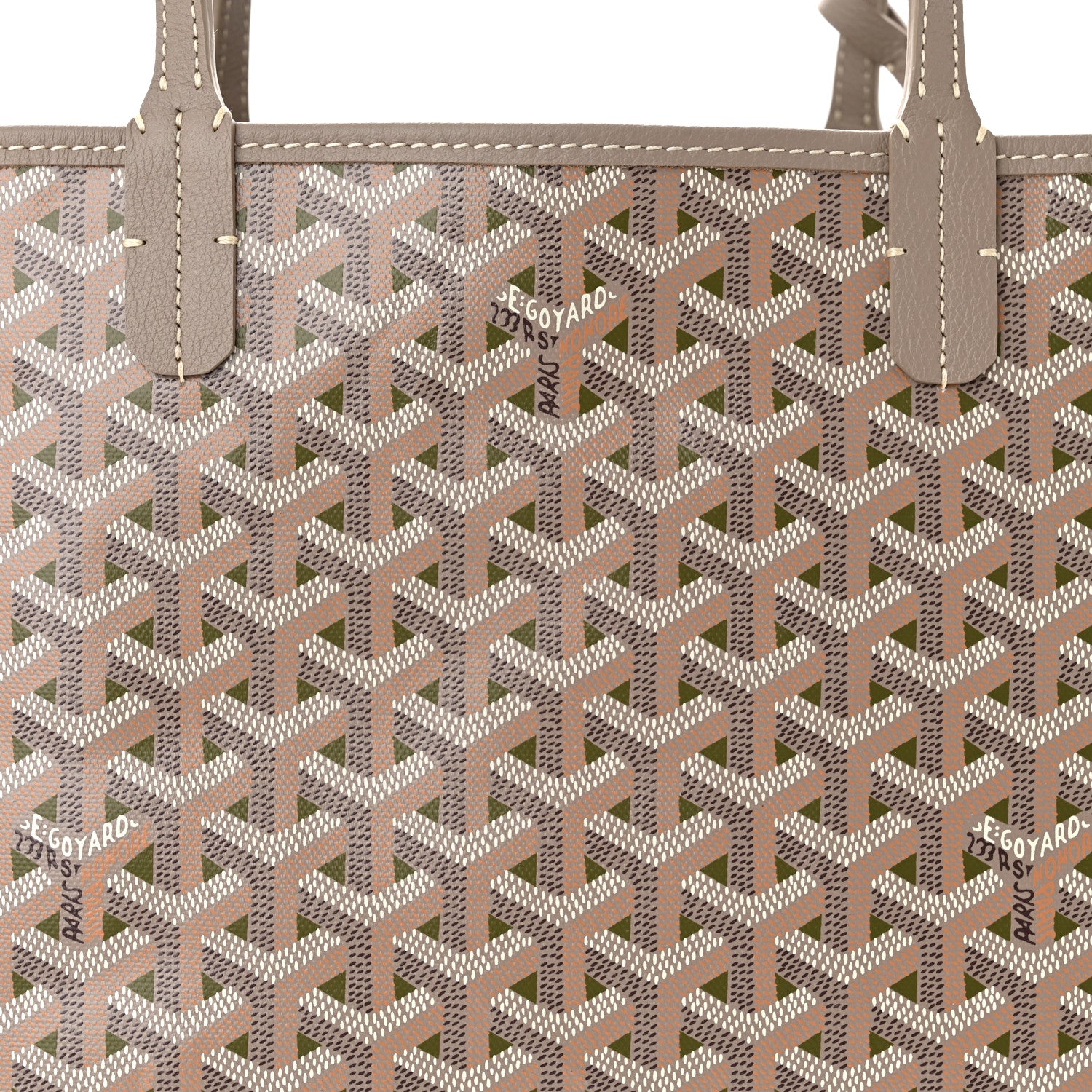 Goyard Goyardine Saint Louis Claire Voie PM Grege Khaki 9 of 11