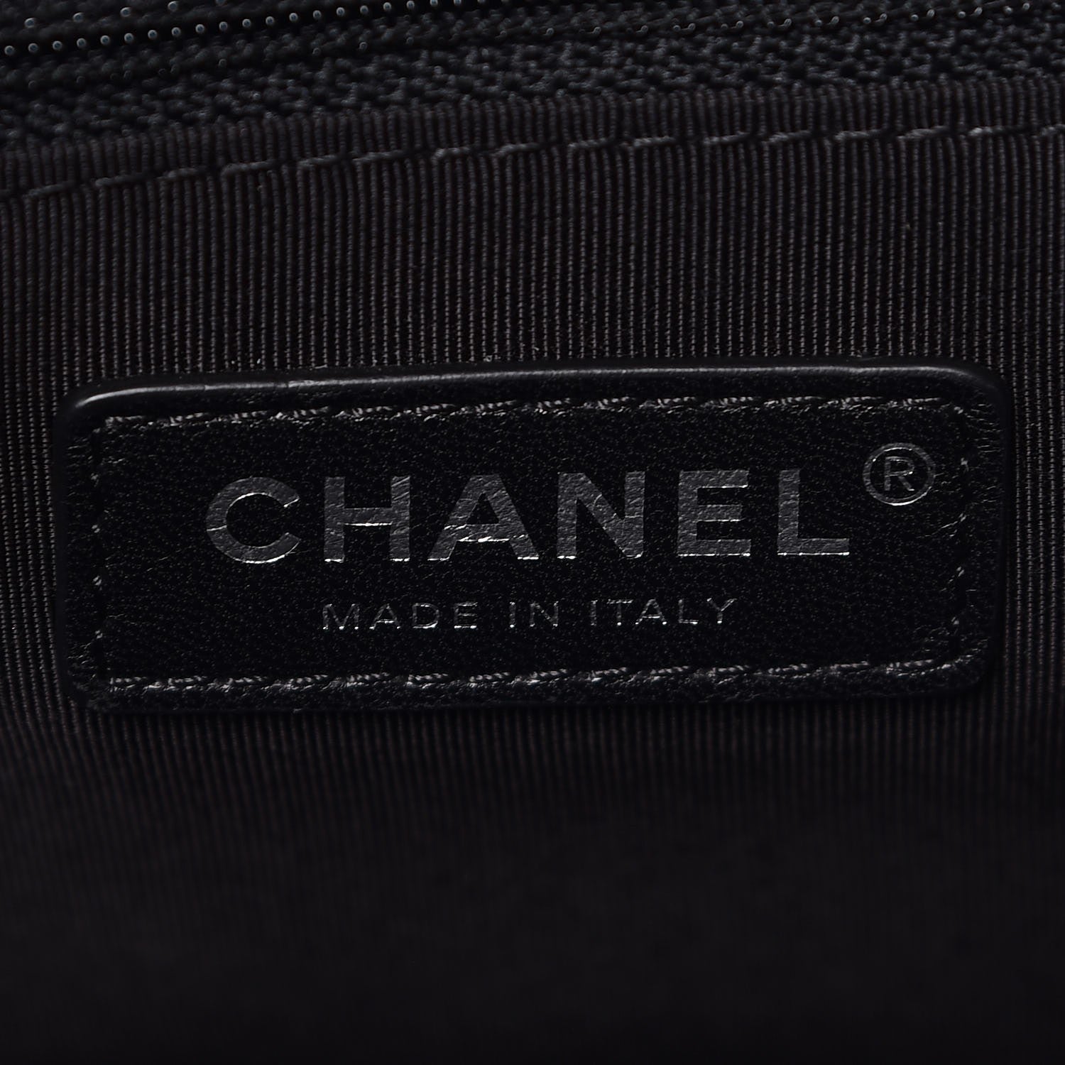 Chanel Caviar Stitched Shopping Tote Black 7 of 8