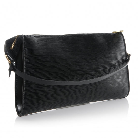 Louis Vuitton Epi Pochette Accessories 24 Black 3 of 7