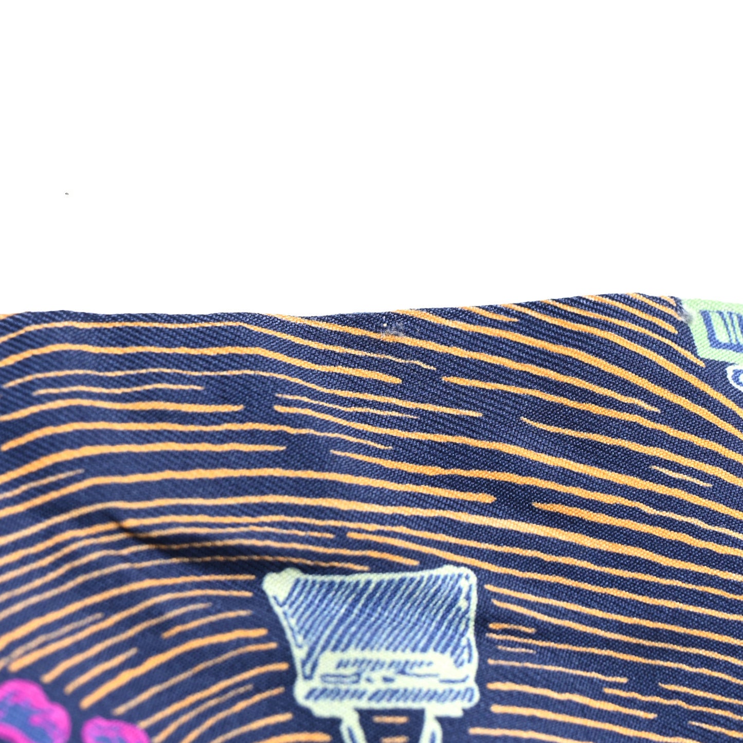 Silk Super Silk Quest Twilly Bleu Cobalt Rose Jaune