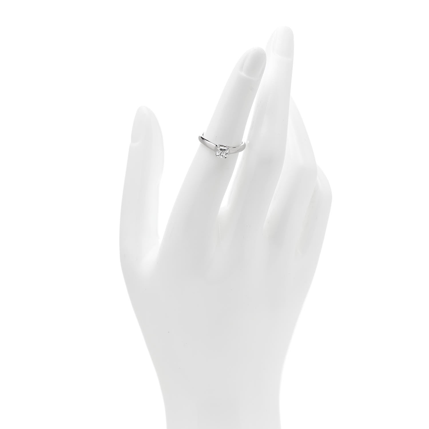 Tiffany Platinum Diamond .41 Lucida Engagement Ring 49 5 2 of 7