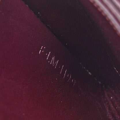 Celine Grained Shiny Calfskin Accordion Card Holder Burgundy 7 of 7