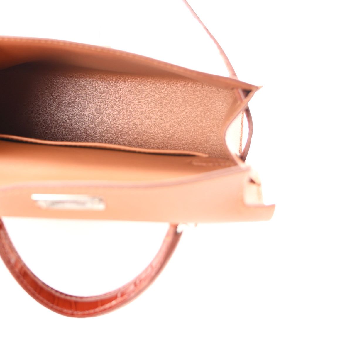 Madame Calfskin Matte Alligator Mini Kelly Sellier Touch 20 Gold