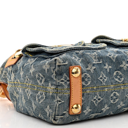 Louis Vuitton Monogram Denim Baggy PM Blue 8 of 9
