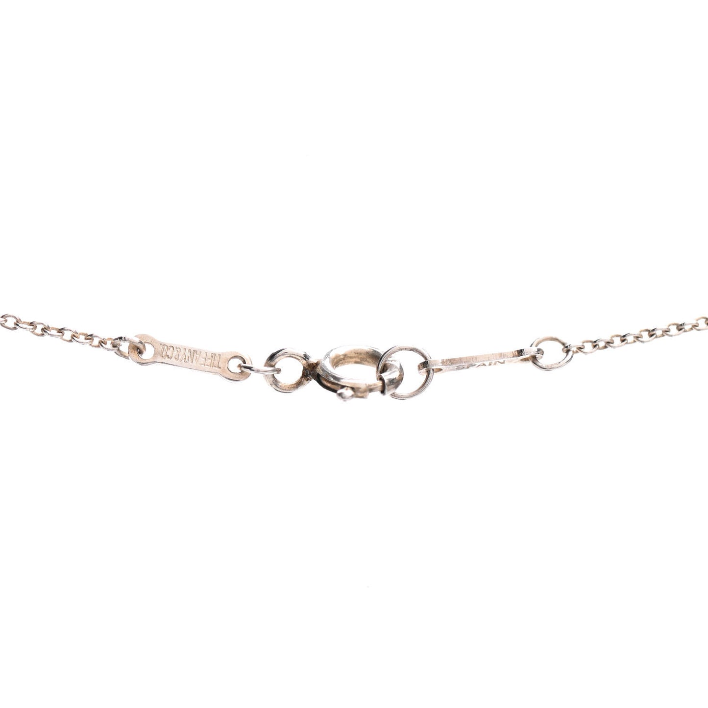 Sterling Silver Elsa Peretti Open Tear Drop Pendant Necklace
