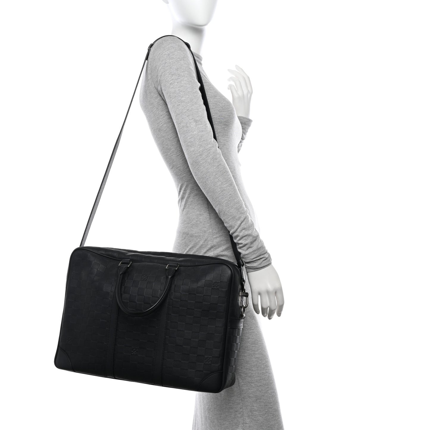 Damier Infini Porte-Documents Voyage GM Onyx