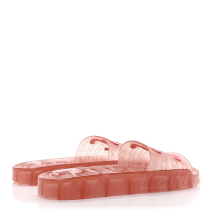 Chanel PVC Transparent CC Flat Slide Sandals 40 Pink 5 of 10